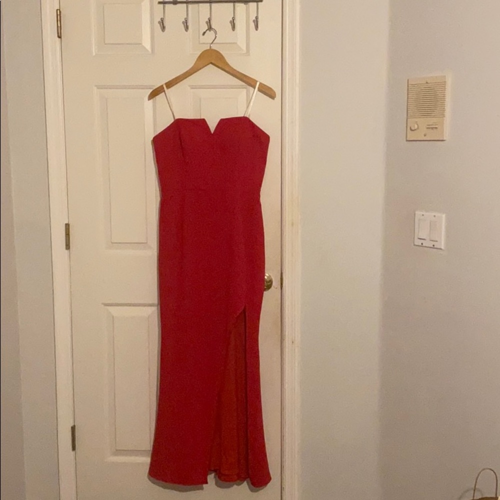 Classy red dress